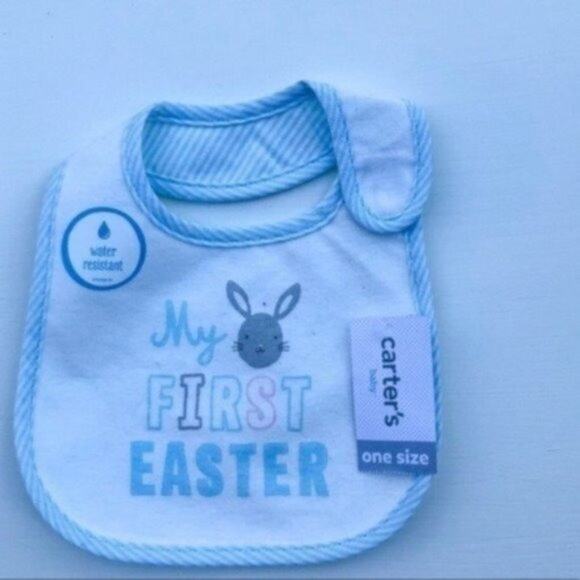 Carter's Baby Water Resistant My First Easter  Bib - Picture 1 of 7